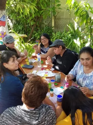 Taller abierto al público en Artesanías Paty, La Palma