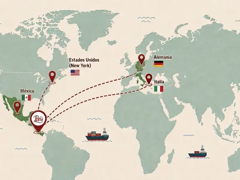 Mapa de mercados de exportación de Artesanías Paty