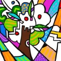 Patrón naïf pintado por Artesanías Paty