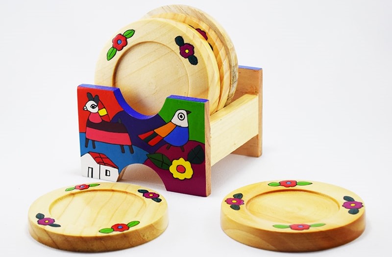Floral coasters